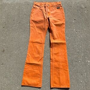 Y2K Harley Davidson Women's Jeans Orange